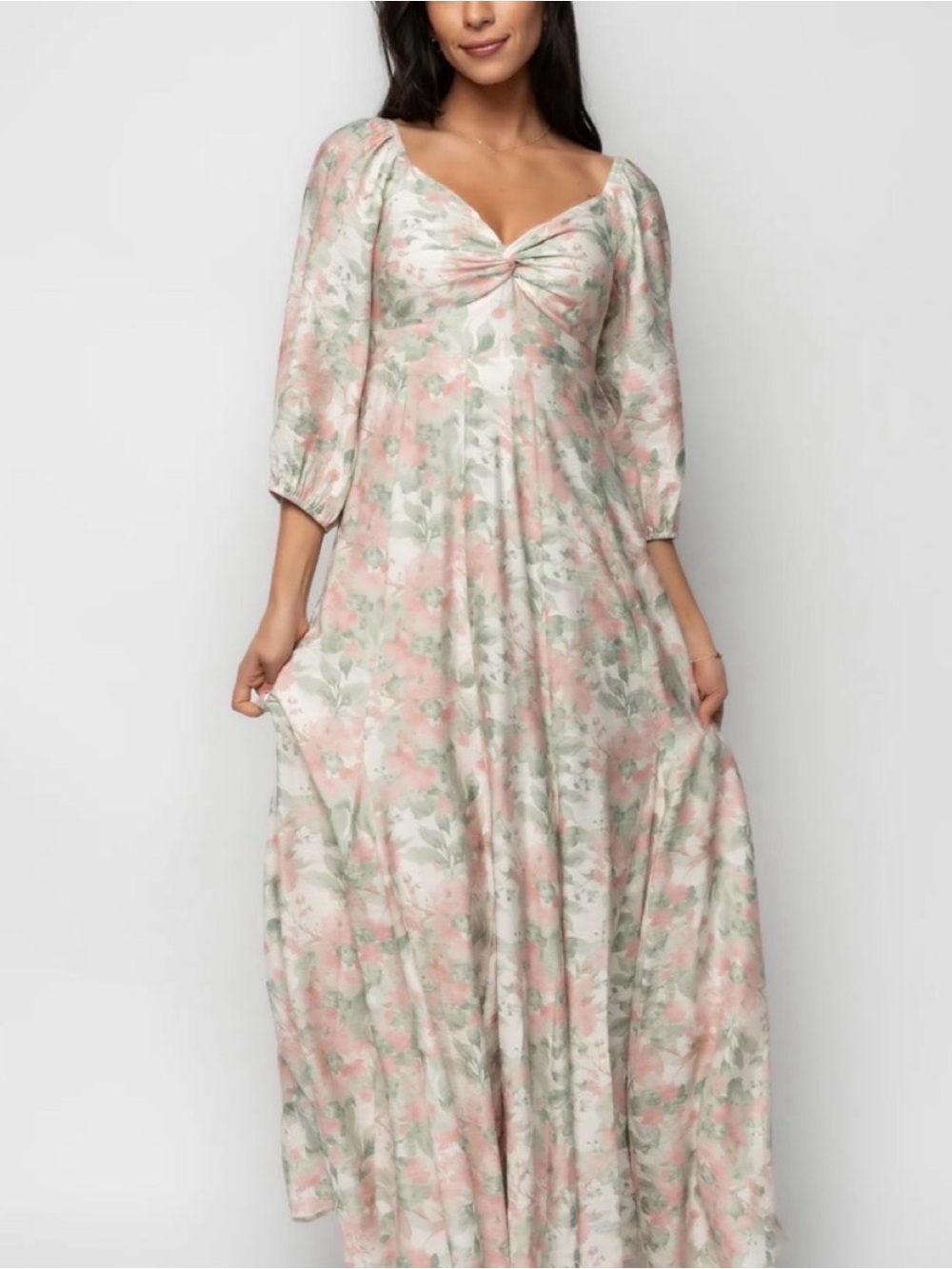 Floral maxi dress size large